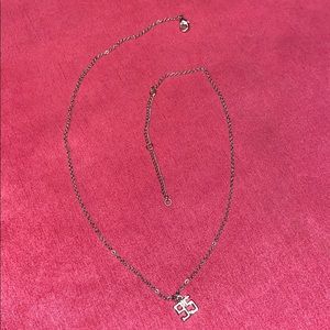 Silver charm necklace